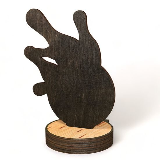 Grove Classic Tenpin Bowling Real Wood Trophy