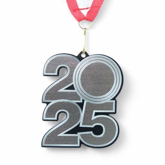 2025 Stainless Steel Logo Insert Silver Medal