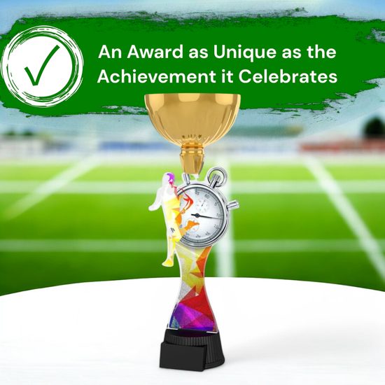 Vancouver Running Stopwatch Gold Cup Trophy