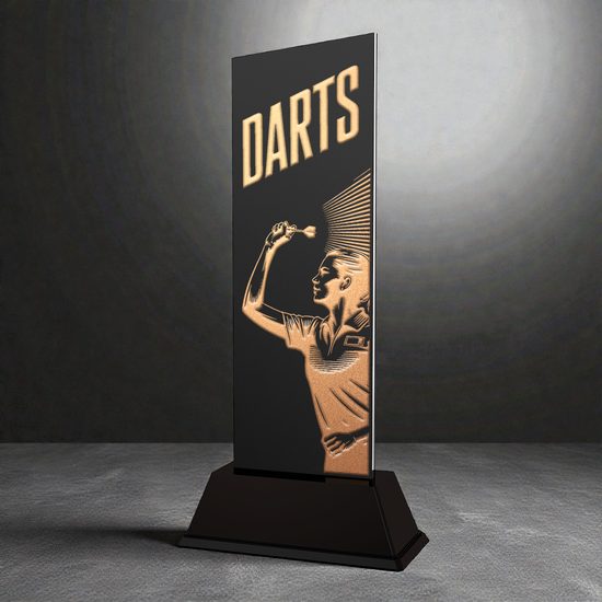 Shadowline Metal Female Darts Player Trophy