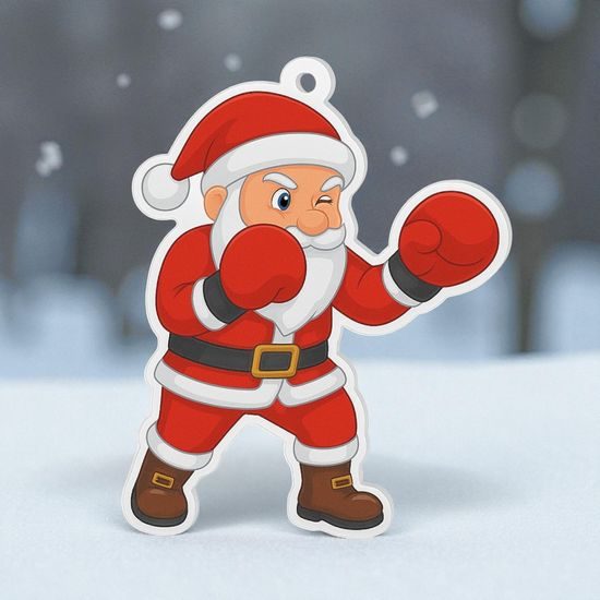 Jolly Father Christmas Boxing Medal