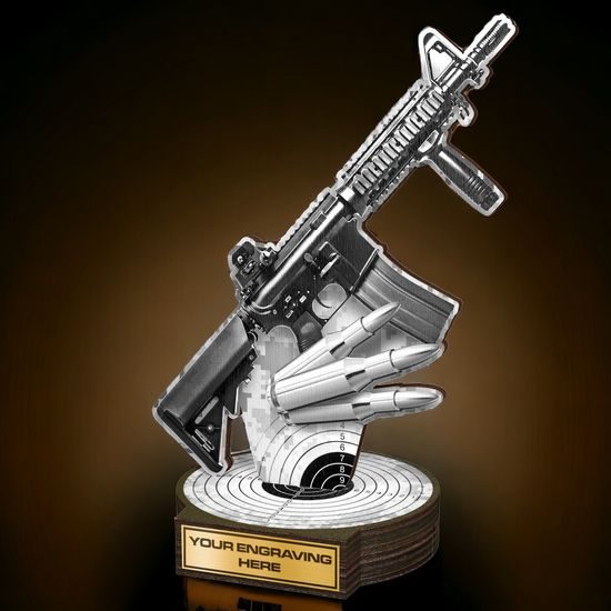 Grove Classic AK-47 Rifle Shooting Real Wood Trophy