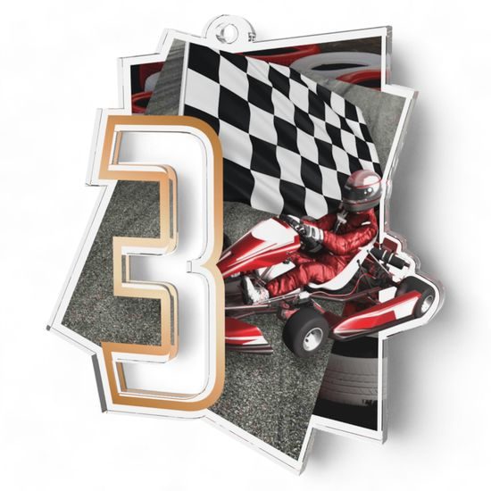 Poznan Go Karting Number 3 Medal