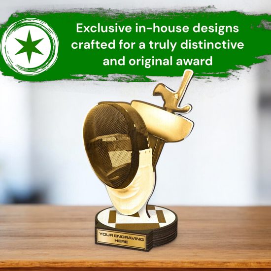 Grove Classic Fencing Real Wood Trophy