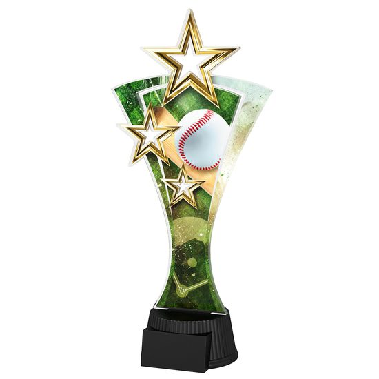 Triple Star Baseball Trophy