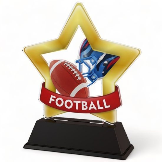 Mini Star Mini American Football Trophy
