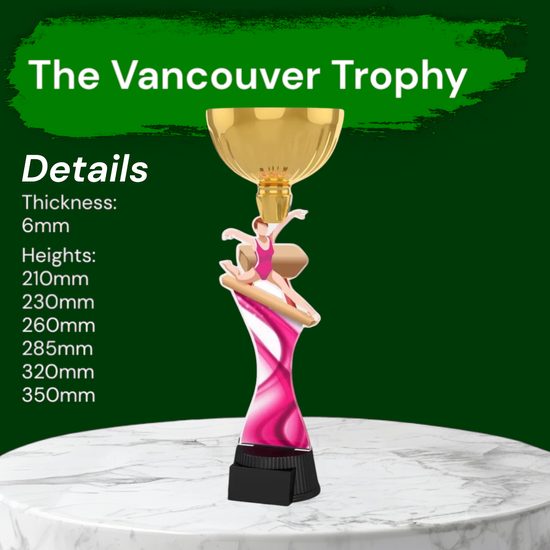Vancouver Female Gymnast Gold Cup Trophy