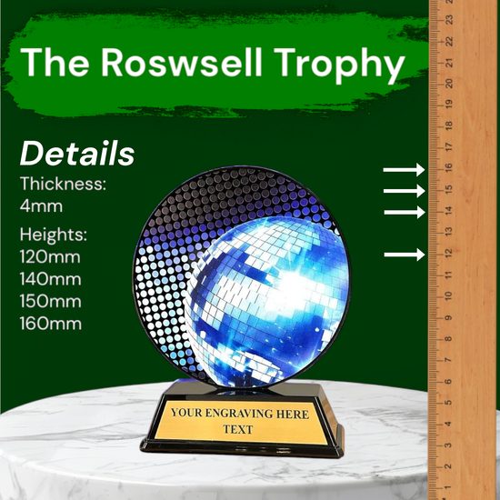 Roswell Dance Glitterball Trophy