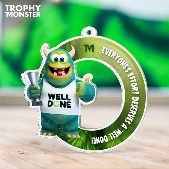 "Effortex" The Well Done Trophy Monster Inspire Medal