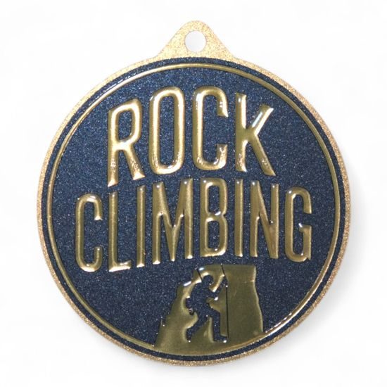 Quantum Rock Climbing Stainless Steel Medal