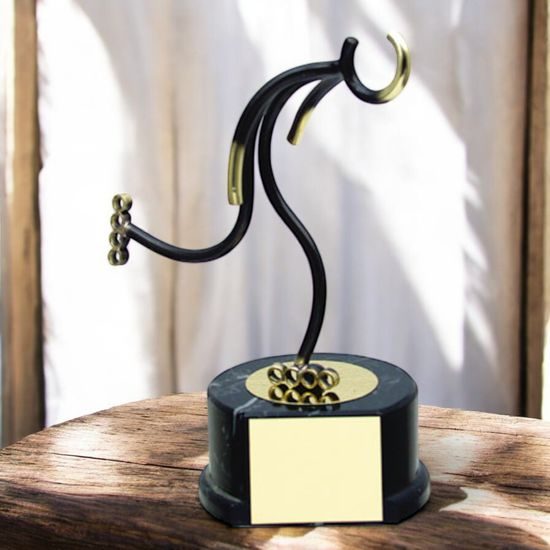 Valencia Rollerskater Handmade Metal Trophy