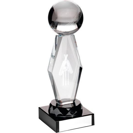 Cricket 3D Laser Engraved Crystal Award