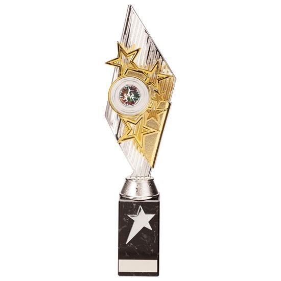 Pizzazz Silver and Gold Stars Trophy