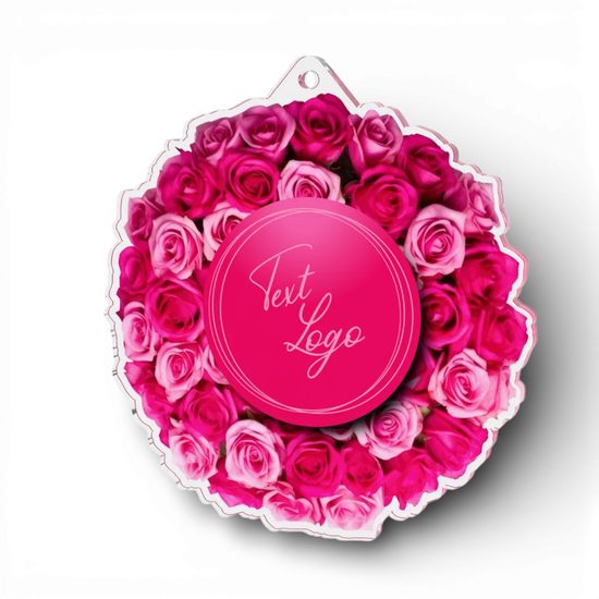 Pink Roses Love Medal