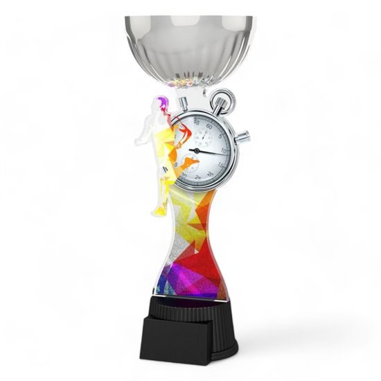Montreal Running Stopwatch Silver Cup Trophy
