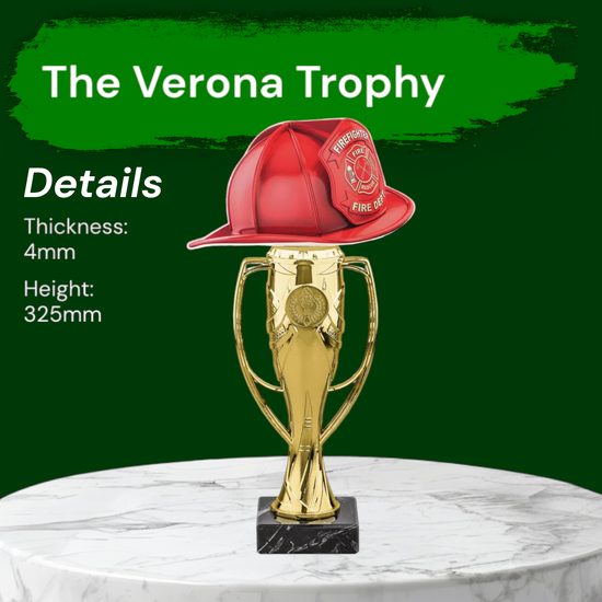 Verona Firefighter Helmet Trophy
