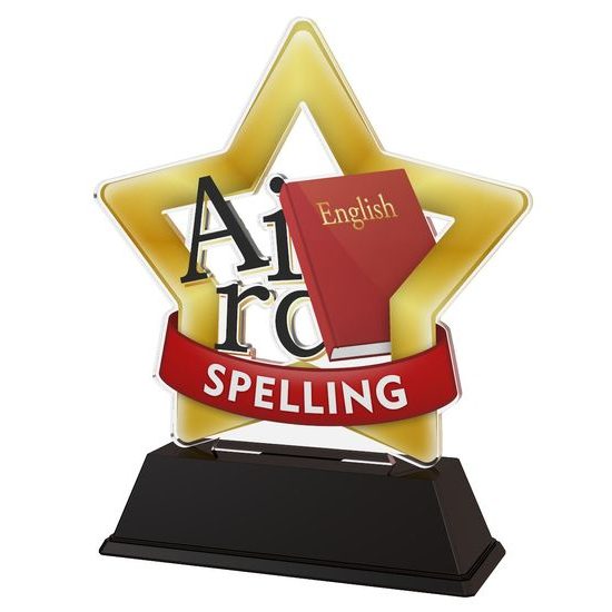 Mini Star Spelling Trophy