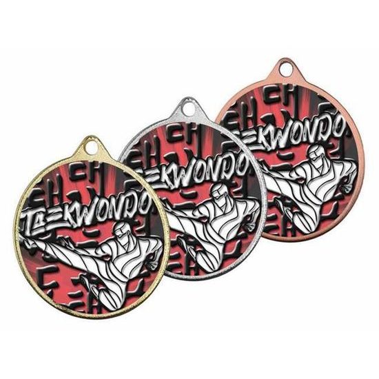 Hercules Texture Print Taekwondo Medal