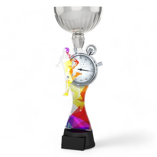 Montreal Running Stopwatch Silver Cup Trophy
