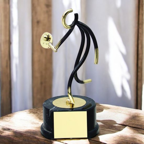 Valencia Padel Tennis Player Handmade Metal Trophy