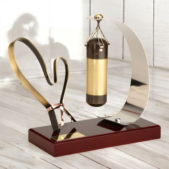 Aragon Boxing Punchbag & Glove Handmade Metal Trophy