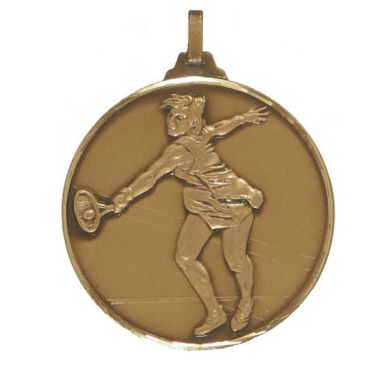 Diamond Edged Female Tennis Bronze Medal
