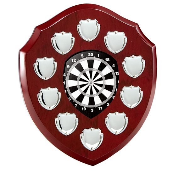 Anglia Darts Rosewood Wooden 10 Year Annual Shield