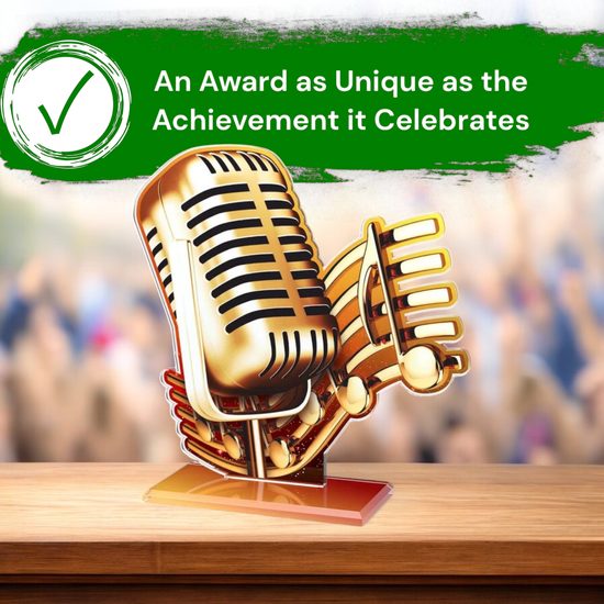 Cannes Microphone Singing Trophy