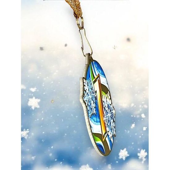 Aurum 1st Place Winter Snowflake Gold Stainless Steel Medal