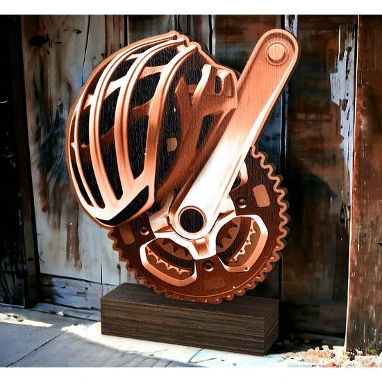 Sierra Classic Cycling Real Wood Trophy