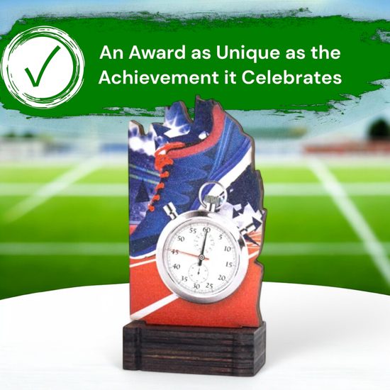 Shard Running Eco Friendly Wooden Trophy