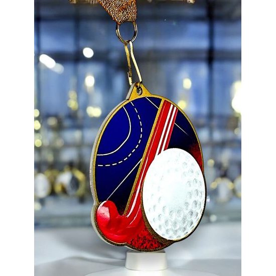 Aurum Hockey Stainless Steel Medal