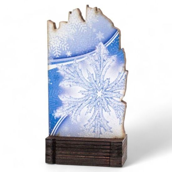Shard Snowflake Eco Friendly Wooden Trophy