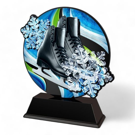 Avoriaz Black Ice Skates Trophy