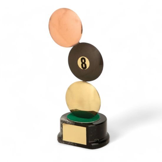 Panton Pool Handmade Metal Trophy
