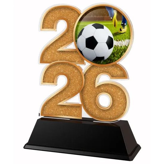 Football Year Trophy – Sports Award with Year Selection