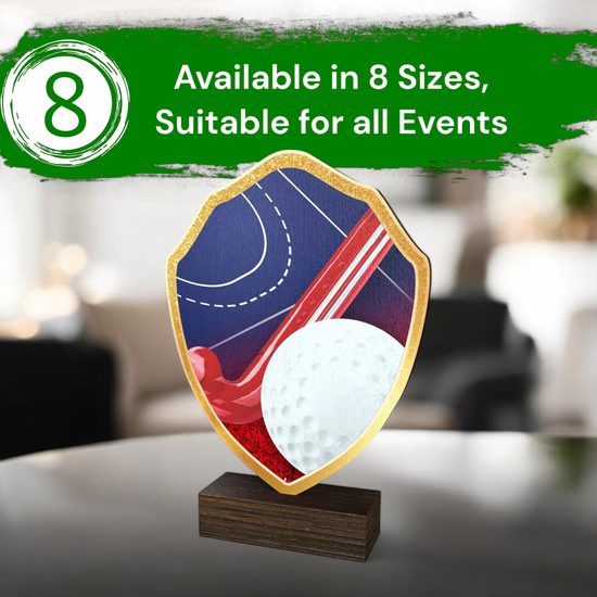 Arden Hockey Real Wood Shield Trophy