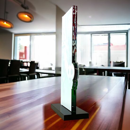 Apla Red and White Football Kit Trophy