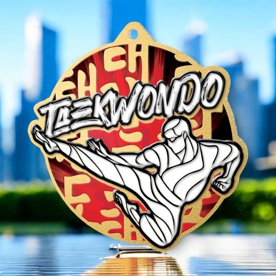 Aurum Taekwondo Stainless Steel Medal