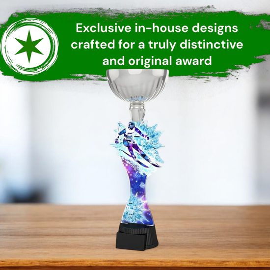 Montreal Downhill Skiing Silver Cup Trophy