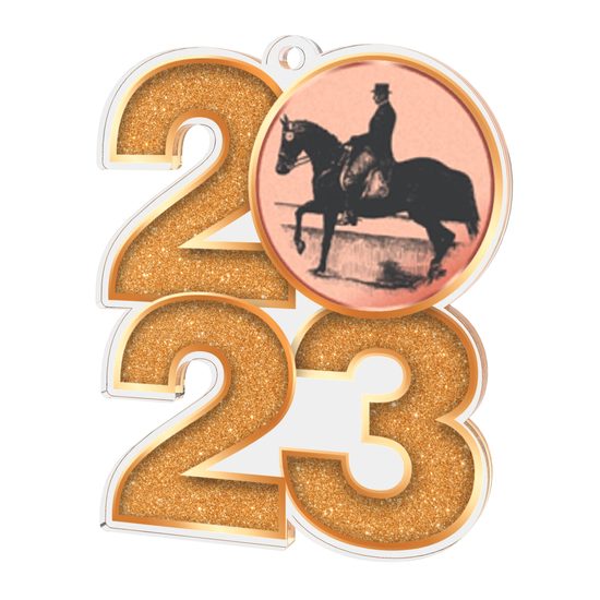 Horse Dressage 2023 Acrylic Medal