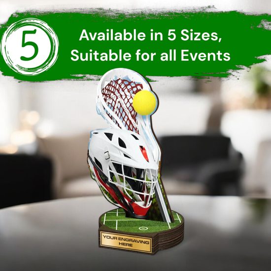 Grove Lacrosse Real Wood Trophy