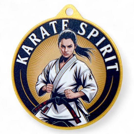 Quantum Karate Spirit Stainless Steel Medal