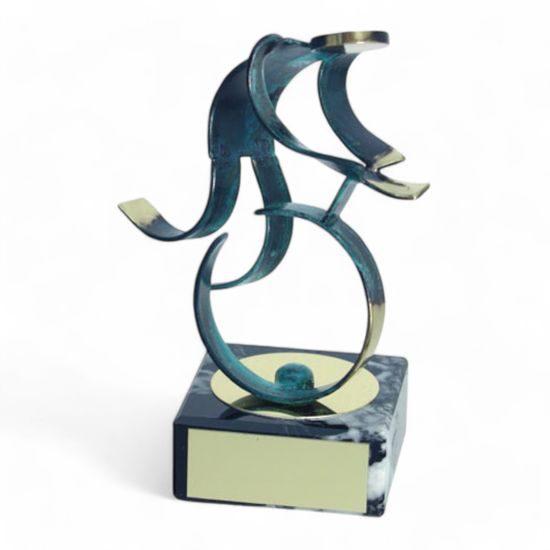 Toledo Mountain Biking Handmade Metal Trophy