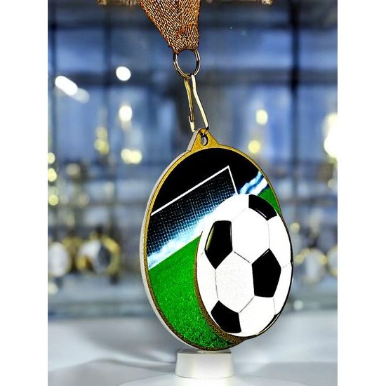 Aurum Football Stainless Steel Medal