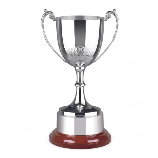 Thistle Silver Plated Hand Chased Cup