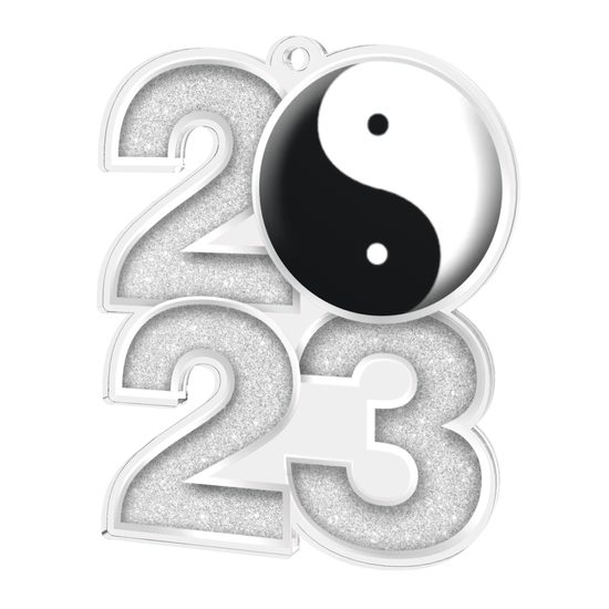 Martial Arts Yin Yang 2023 Acrylic Medal