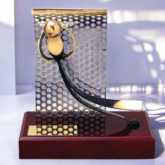 Barcelona Goalkeeper Football Handmade Metal Trophy