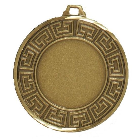 Aztec Logo Insert Bronze Brass Diamond Edged Medal