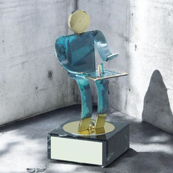 Toledo Chess Handmade Metal Trophy